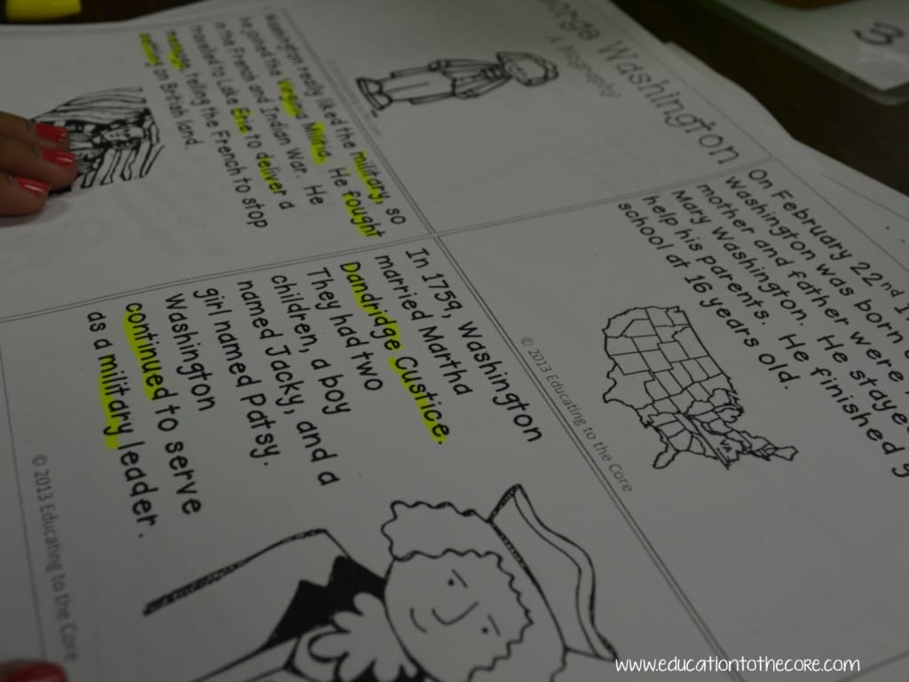 President's Day Close Read and Activities