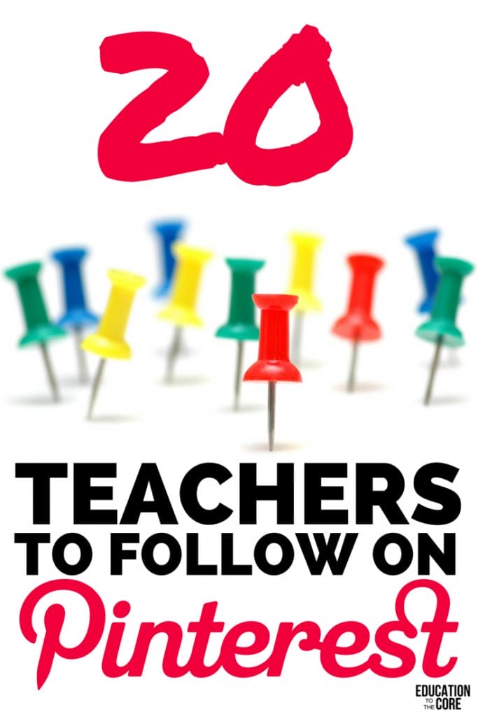20 Teachers to Follow on Pinterest