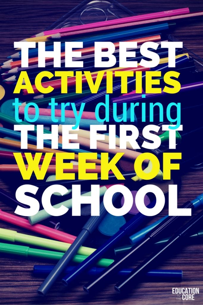 The Best Activities to Try During the First Week of School