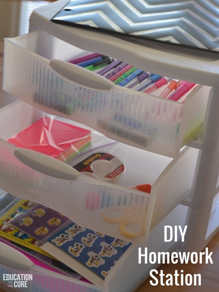 Create a DIY (Do It Yourself) Homework Station