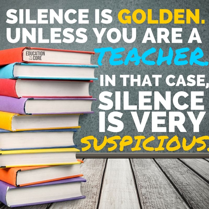 Why did the room of primary students suddenly get quiet without me prompting them to do so?