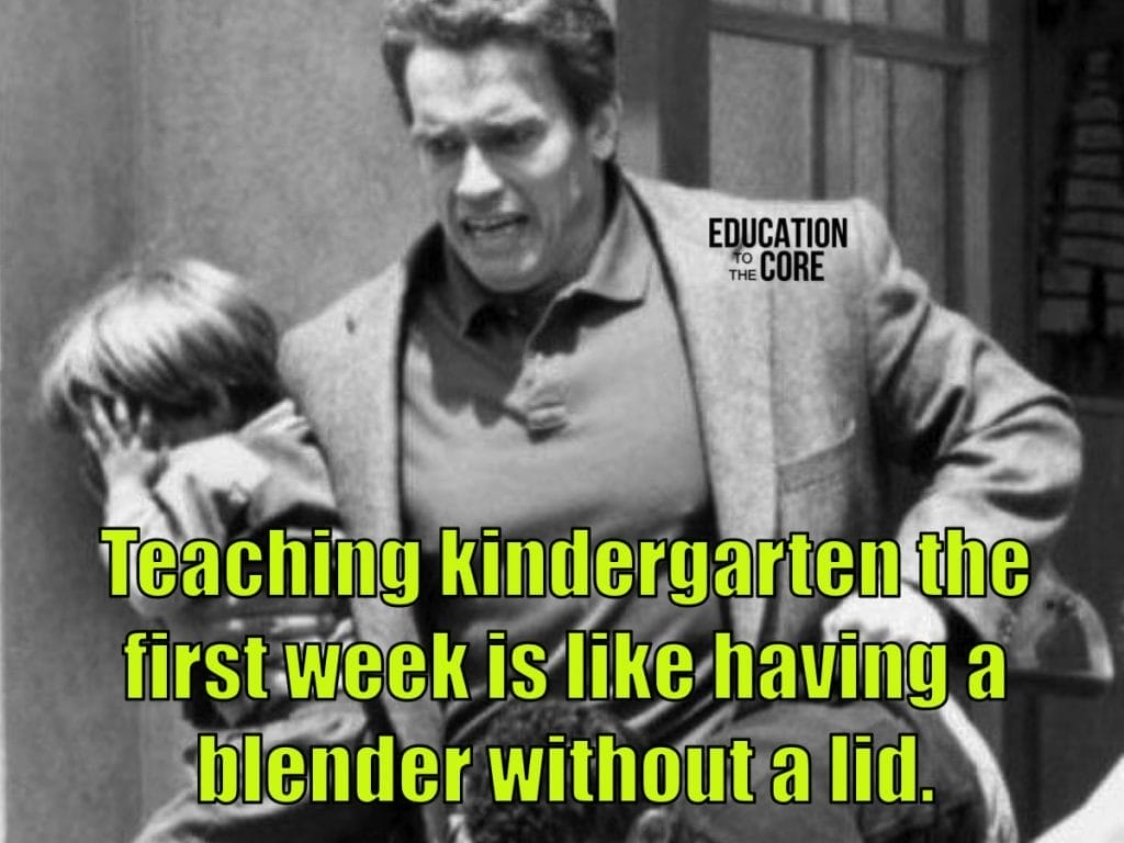 There is no better analogy for the first week of kindergarten.