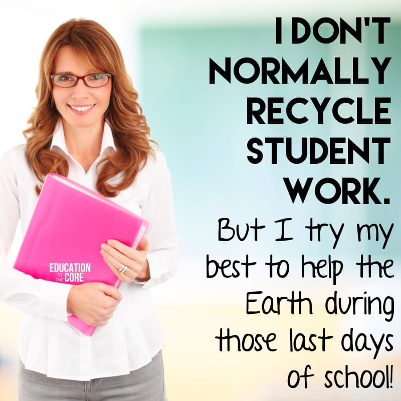 In teacher world, the code word for this is file 13.