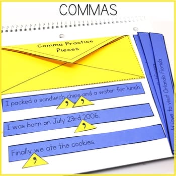 Commas Interactive Notebook | Education to the Core