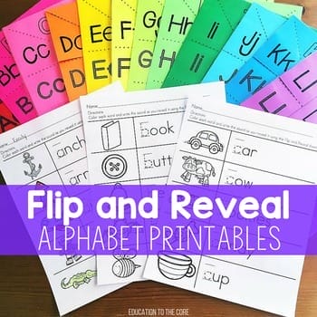 Alphabet Flip and Reveal | Education to the Core