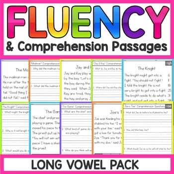 Long Vowels Fluency Passages | Education to the Core