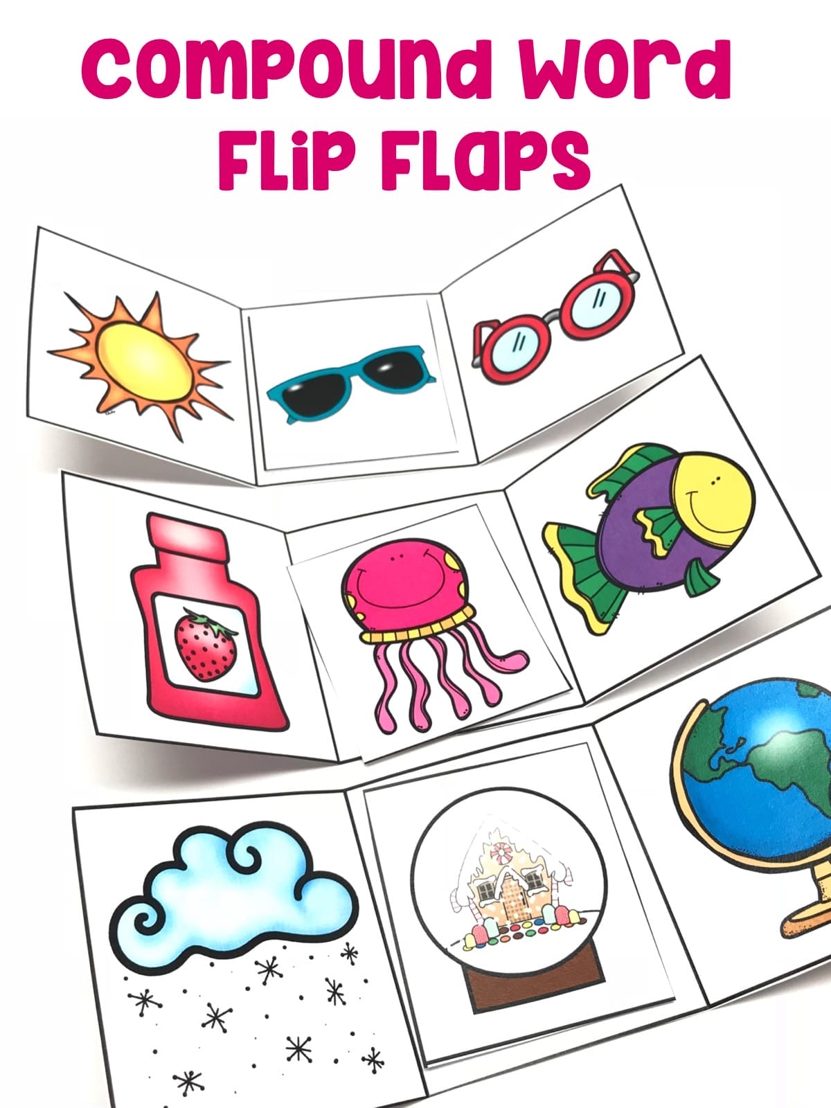 Use knowledge of the meaning of individual words to predict the meaning of compound words using the flip flap and compound words provided.Â