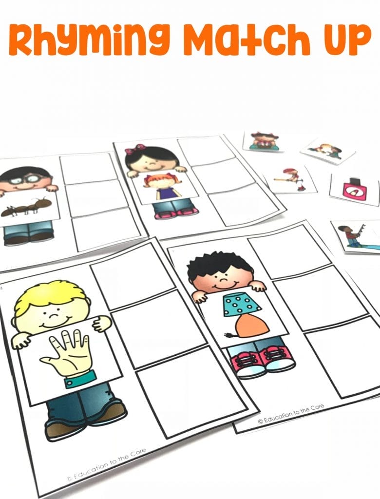 Recognize and produce rhyming words.