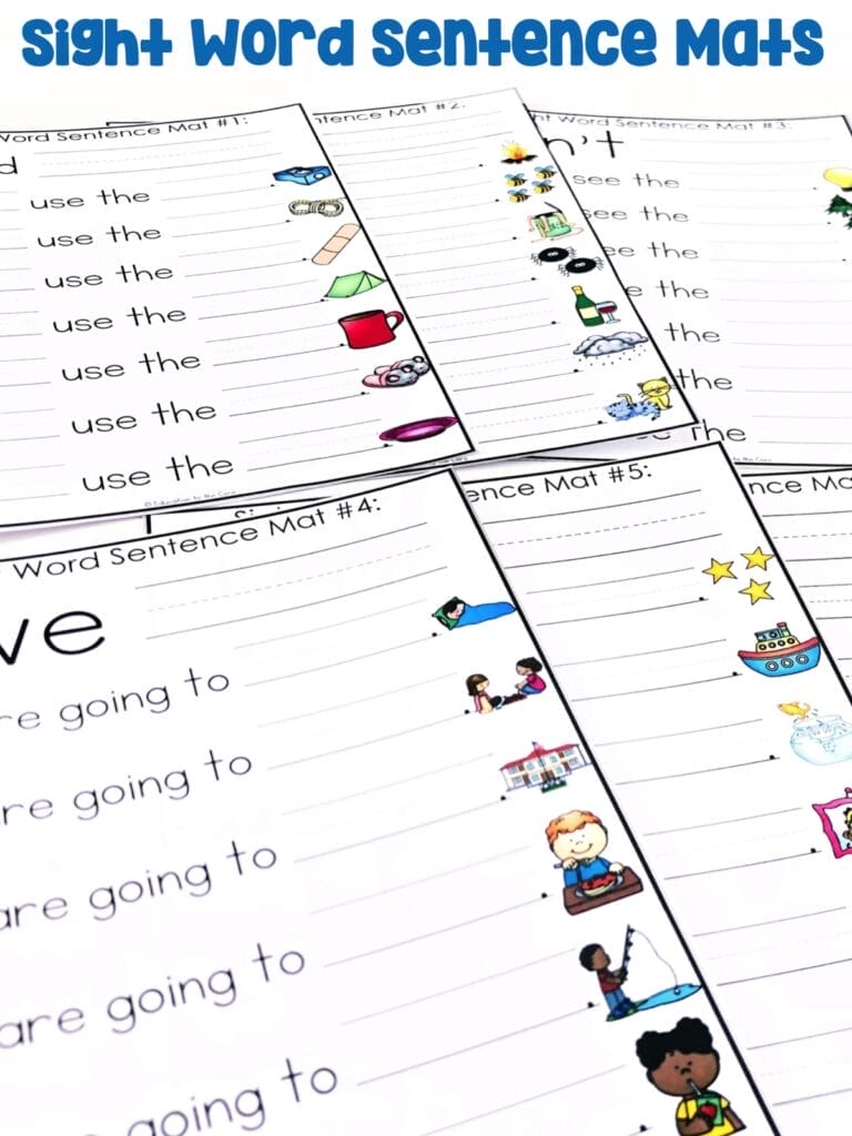 Students will be working with sight words and repeated sentences with familiar objects. This makes for great review with common sight words, familiar words, and sentence structure.