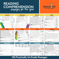 "Practically 1st Grade" Reading Comprehension Passages and Questions