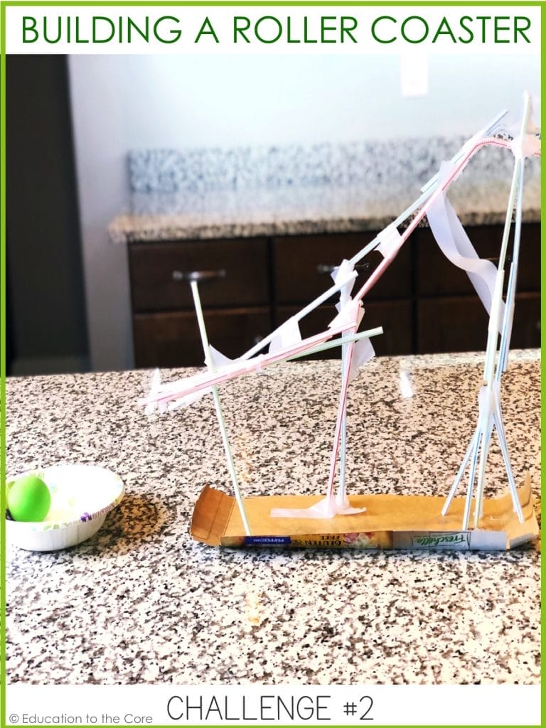 Building a Roller Coaster: What kind of roller coaster can you make with straws? Use a ping pong ball as your “car” to try it out when you are finished!