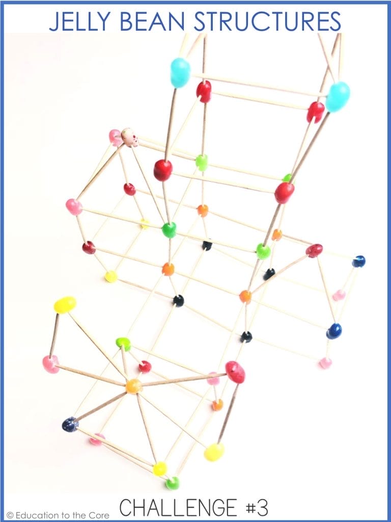 Jellybean Structures: What kind of structure can you make using only jelly beans and toothpicks?