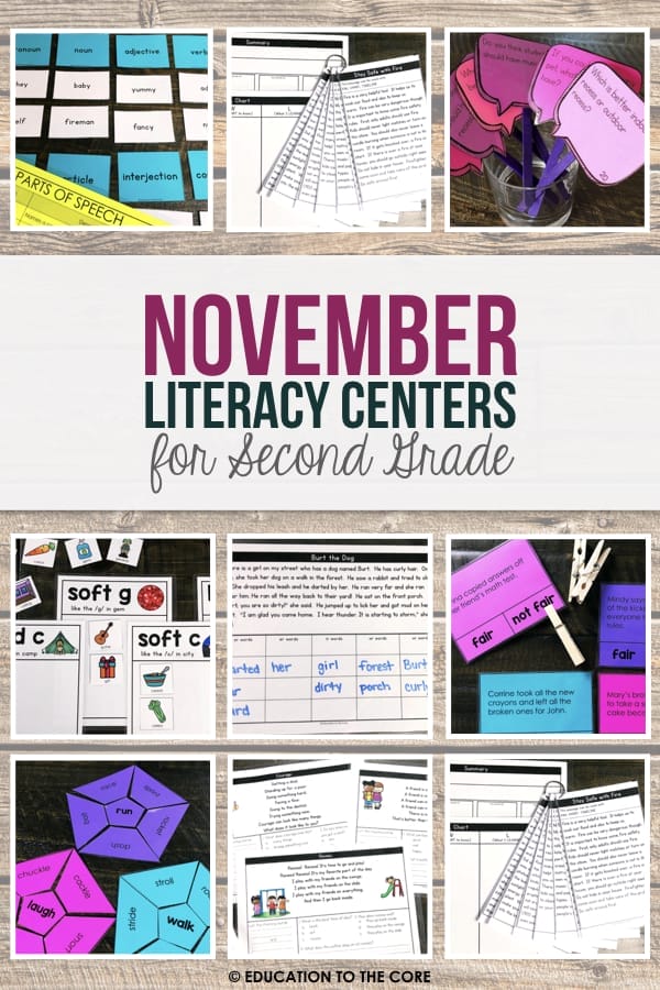 2nd Grade Literacy Centers for the Year! Over 120 centers in speaking & listening, language, reading foundations, reading literacy, and writing!