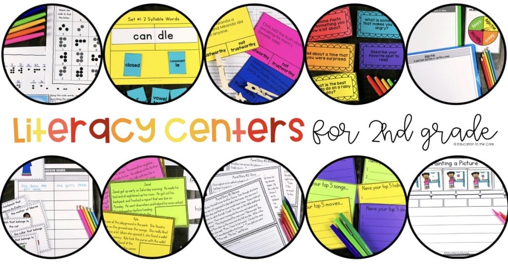 This comprehensive resource includes 120 2nd Grade Literacy Centers for the entire YEAR!