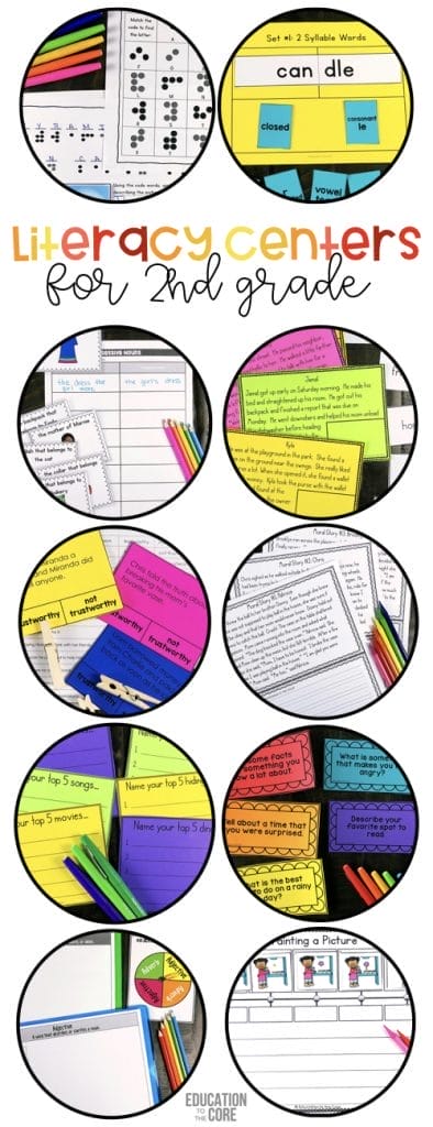 This comprehensive resource includes 120 2nd Grade Literacy Centers for the entire YEAR!