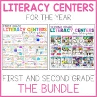 First and Second Grade Literacy Centers Bundle