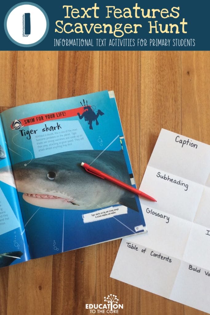 Informational Text Features Scavenger Hunt