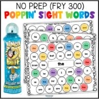 Poppin' Sight Words Bubbles (1-300)