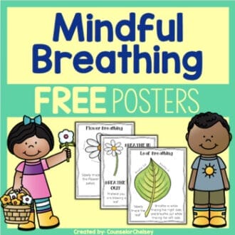 Mindfulness breathing posters freebie