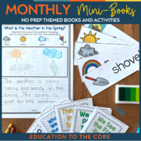 No Prep Monthly Mini-Books for the Year