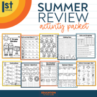 Summer Review Activity Packet for 1st Grade