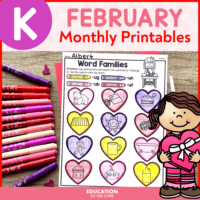 February No Prep Activities Packet for Kindergarten | February Morning Work | Valentines