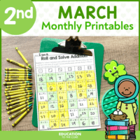 March No Prep Activities Packet for 2nd Grade | Spring | Women's History