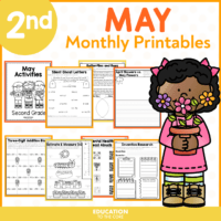 May No Prep Packet 2nd Grade | May Activities | May Morning Work