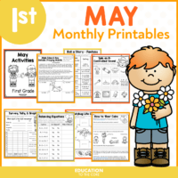 May No Prep Packet 1st Grade | May Activities | May Morning Work