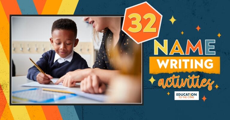 32 Name Writing Activities